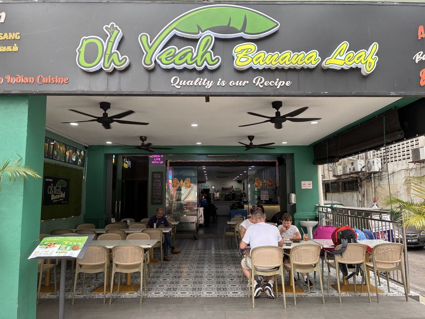 Oh Yeah Banana Leaf shopfront on Jalan Tun Sambanthan